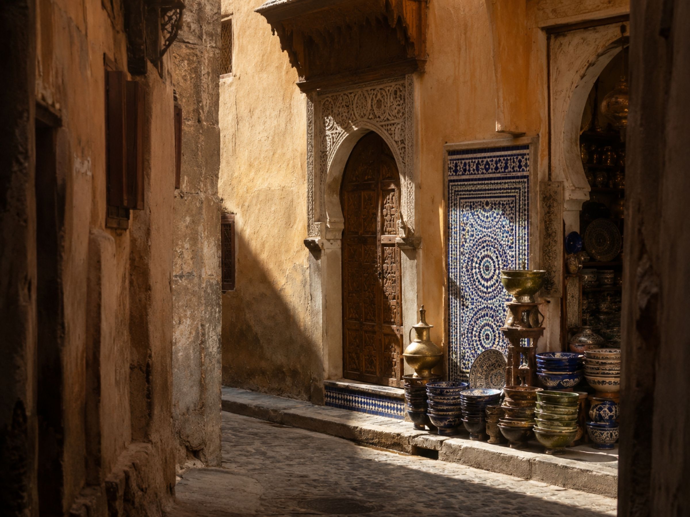 Artisan workshop in the Fez medina, a highlight of insider access in Morocco