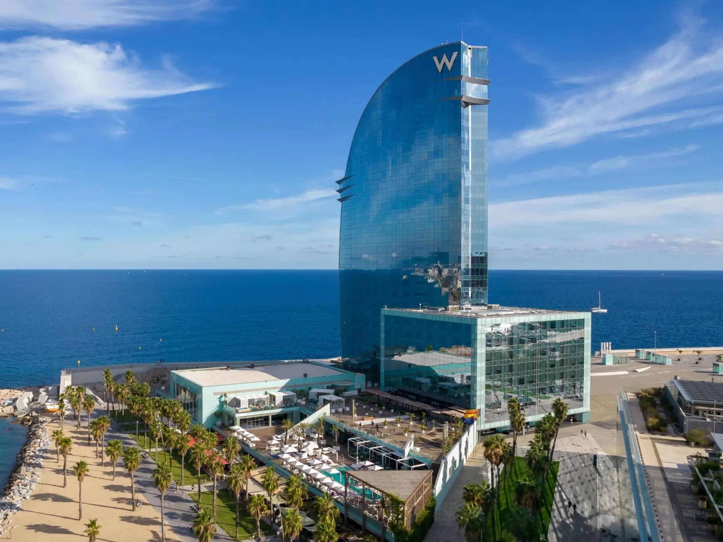 W Barcelona on the beachfront, a pre-cruise hotel option near the Barcelona cruise port